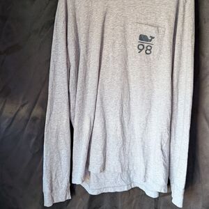 Vineyard Vines Heather Gray Long Sleeve Tee